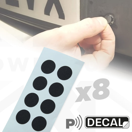 Parking Sensor Cover Stickers x 8 for Land Rover Freelander 2