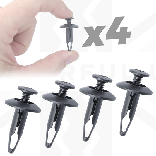 4x Clips (6.3x22mm Plastic Push Pin type) for Land Rover Freelander 2 - Genuine