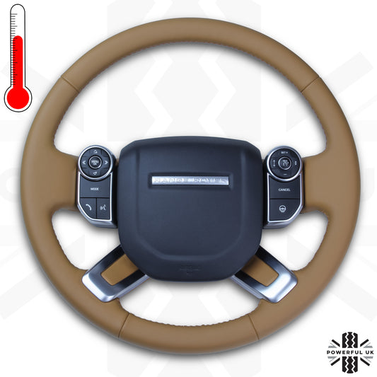 Steering Wheel - Heated - Vintage Tan Leather for Land Rover Discovery 5