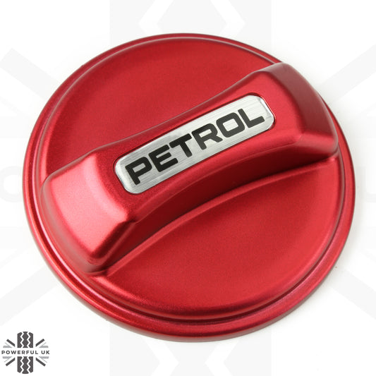 Fuel Filler Cap Cover - Petrol (Vented) - Red - for Jaguar XJ (2010+)