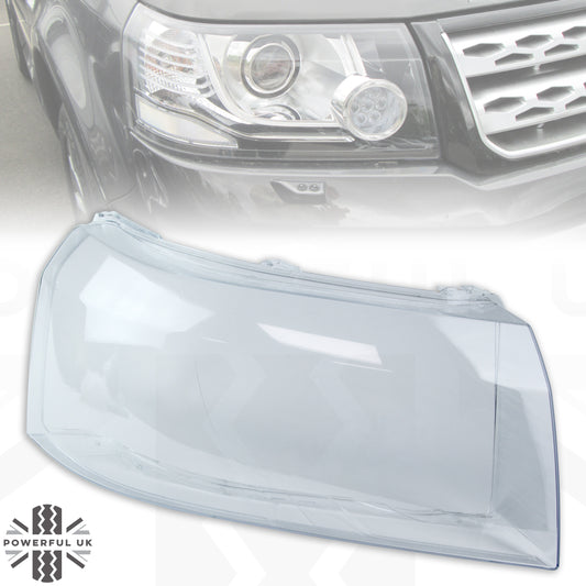 Replacement Headlight Lens - Late Type -  for Land Rover Freelander 2 - RH