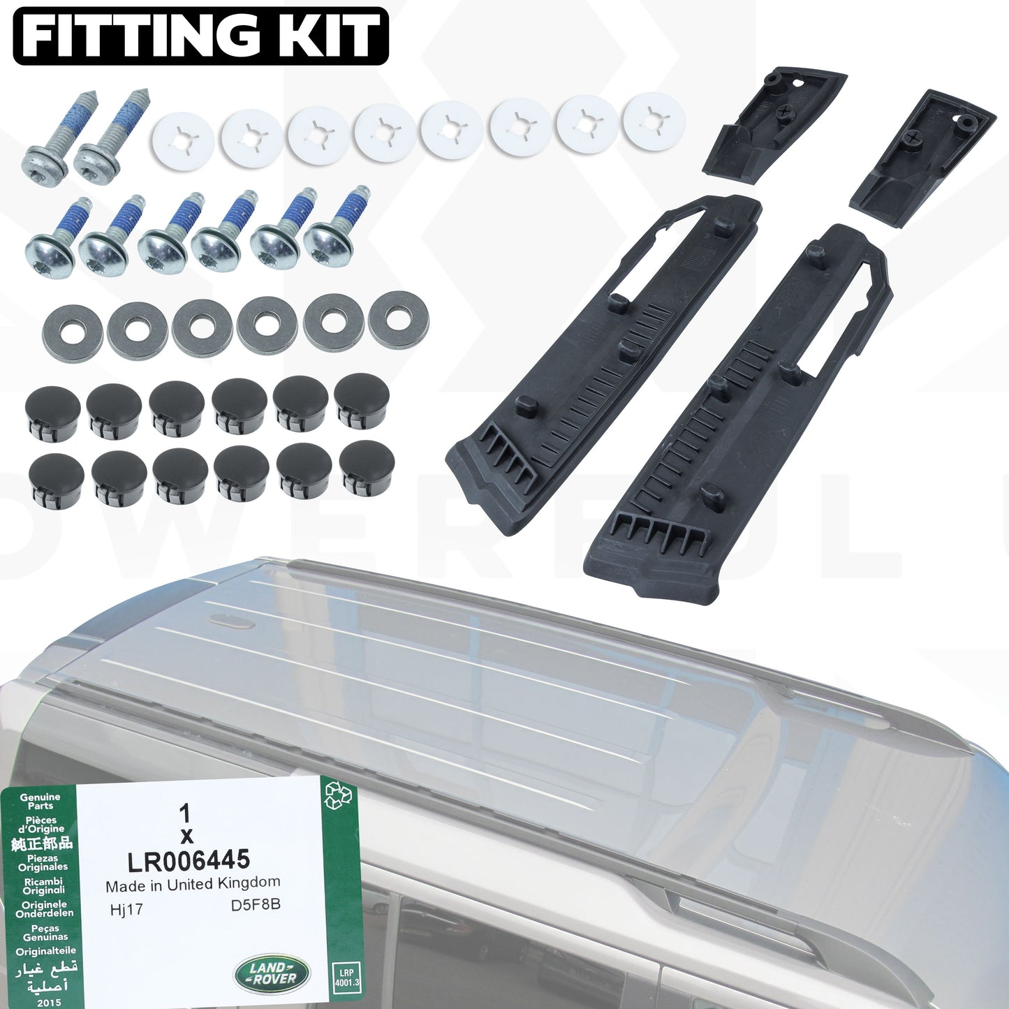 Genuine Fitting Kit for Extended Roof Rails for Land Rover Discovery 3/4