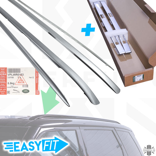 Roof Rails and Cover Strip Kit for Range Rover Sport L494 - Silver - Genuine
