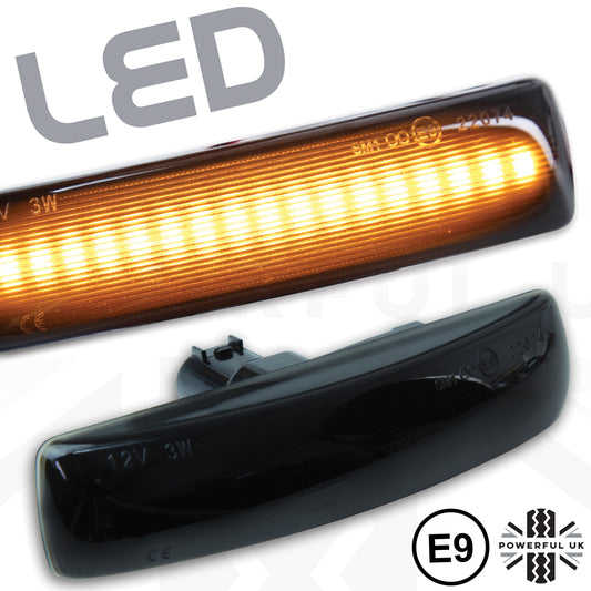 Side Repeaters for Rage Rover Sport L320  (Pair) - LED - Smoked