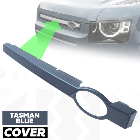 Front Grille Bar Cover for Land Rover Defender L663 - Tasman Blue
