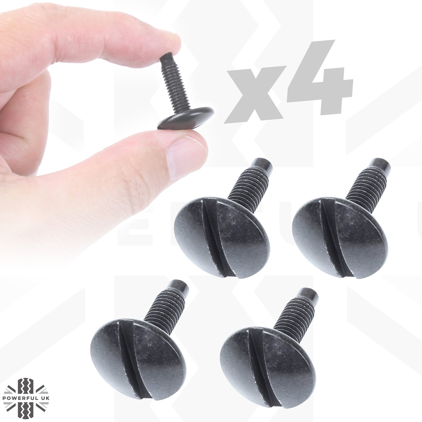 4x Genuine Bolts for Tow Eye Cover or Engine Cowl for Land Rover Defender L663