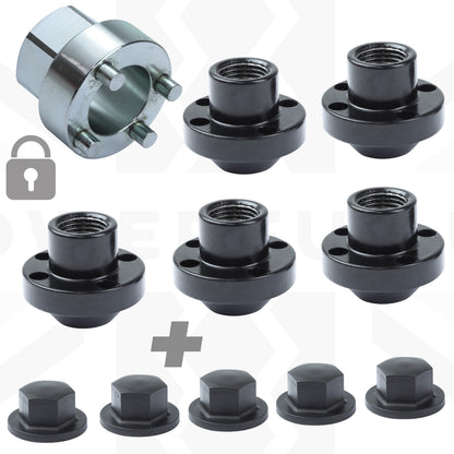 Locking Wheel Nut Kit for Land Rover Discovery 1 Steel Wheels