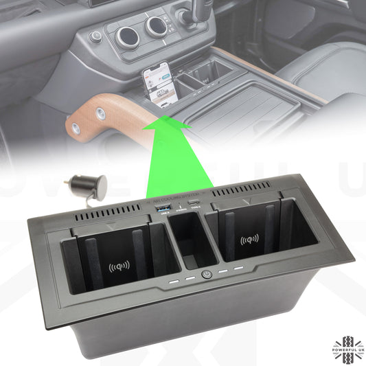 Twin Dock Wireless Charger for Land Rover Defender L663