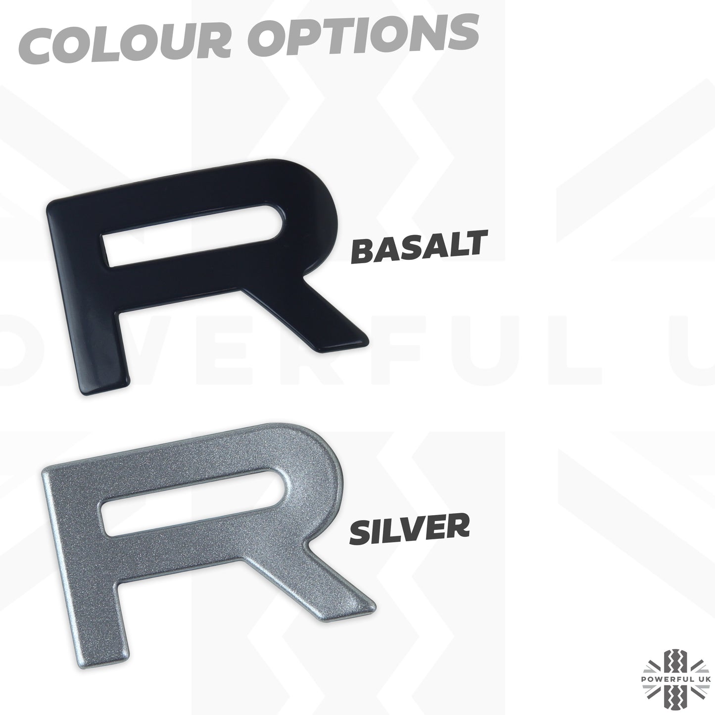 Tailgate Lettering for Range Rover P38 - Genuine - Silver
