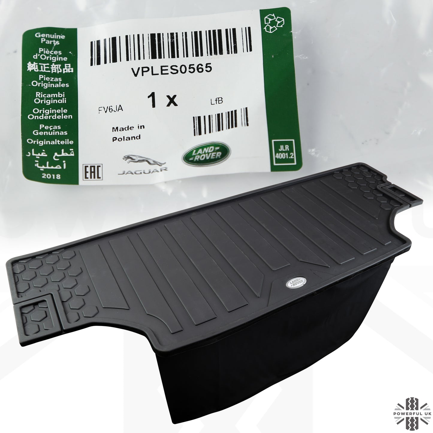 Rubber Boot Mat (Genuine) for Land Rover Defender L663 (90 models)