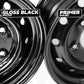 Genuine 16" Steel Wheels - Gloss Black - Set of 4 for Classic Land Rover Defender