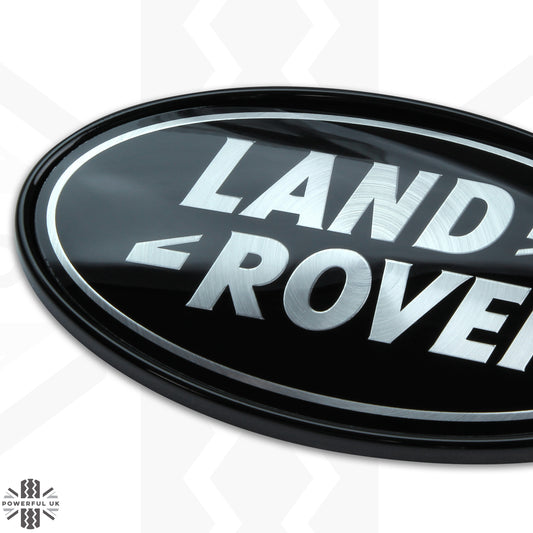 Black & Silver Badge on Gloss Black Plinth for Range Rover L322