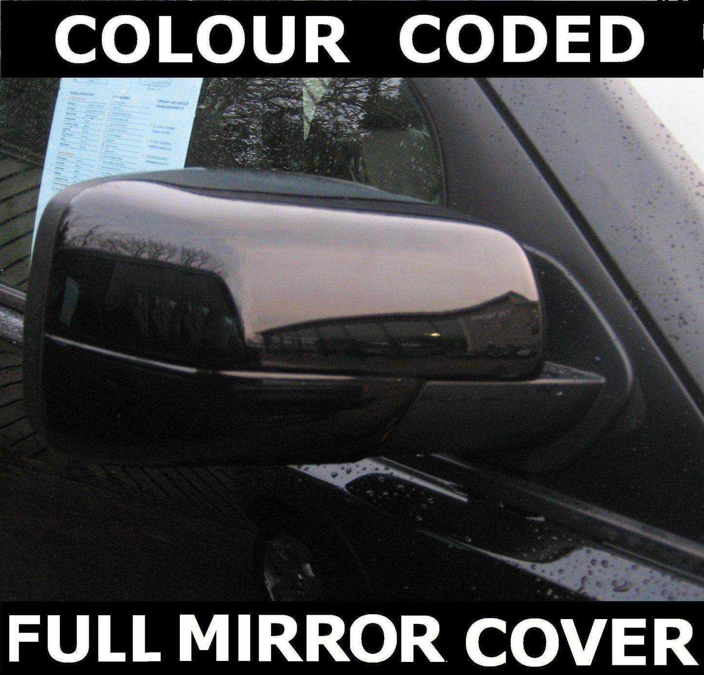 Full Mirror Covers for Range Rover L322 - Santorini Black