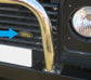 Front Grille Badge + Plinth - Green & Gold - For Land Rover Defender