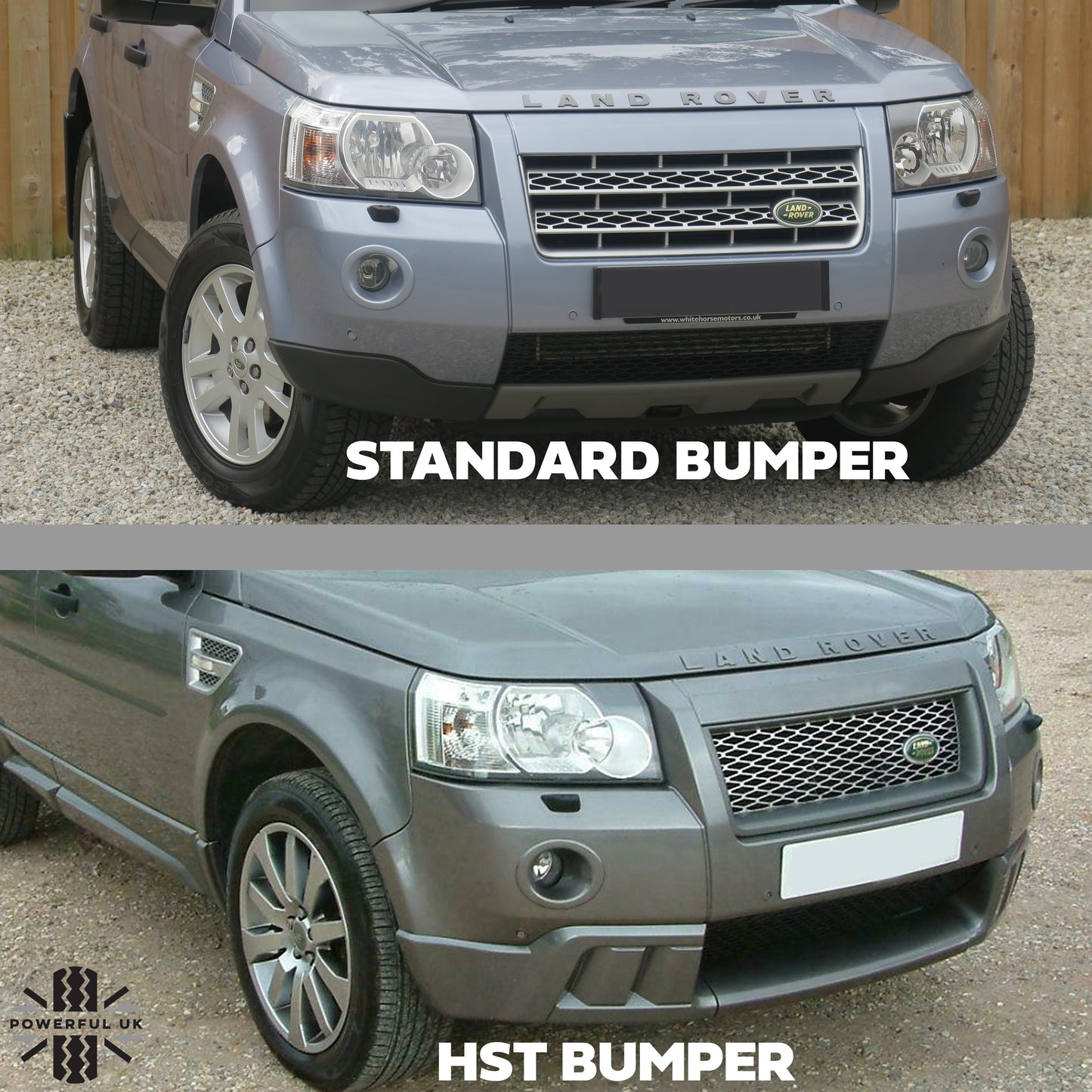 Front Bumper HST styling kit unpainted for Land Rover Freelander 2 - RH
