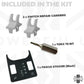 Gear Mode Switch - Repair & Refurb Kit - Black - for Range Rover L322 2002-06