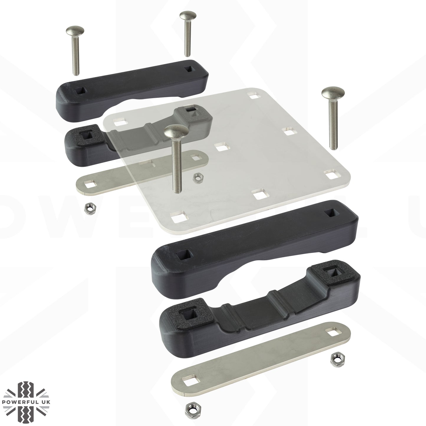 Roof Rack Mount Clamp Kit for the Land Rover Defender L663 - Kit A