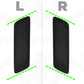 3pc Interior Door Pull Finishers in Gloss Black for Defender L663 110 - LHD