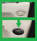 Interior Black & Silver Door Card Badges (pair) for Range Rover L322