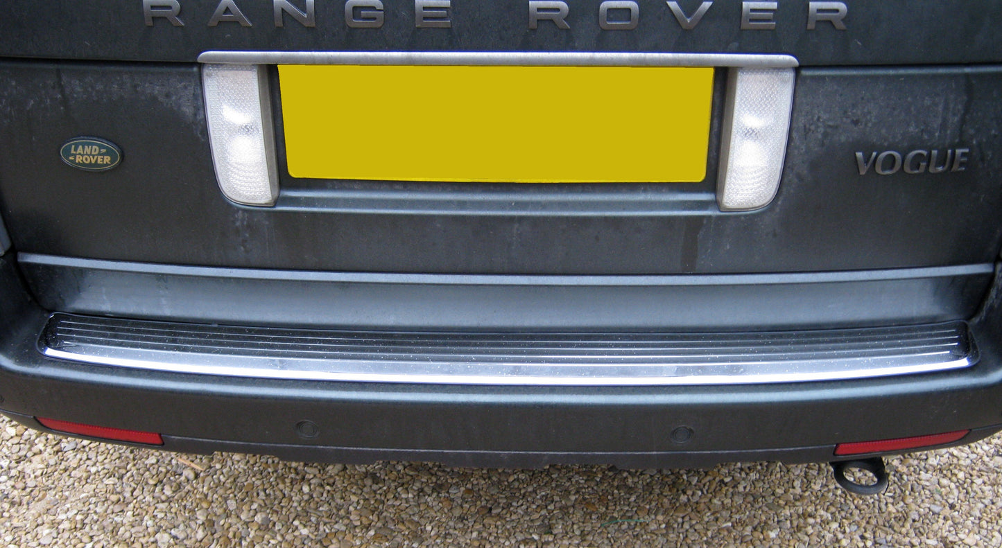 Rear Bumper Step Cover for Range Rover L322  - Polished Stainless (V2)