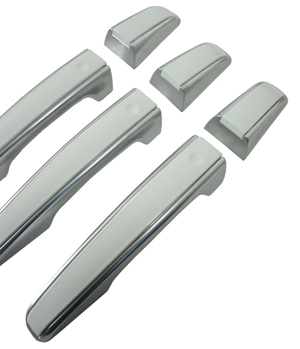 'Autobiography Style' Door Handles Skins in Silver & White for Range Rover L405