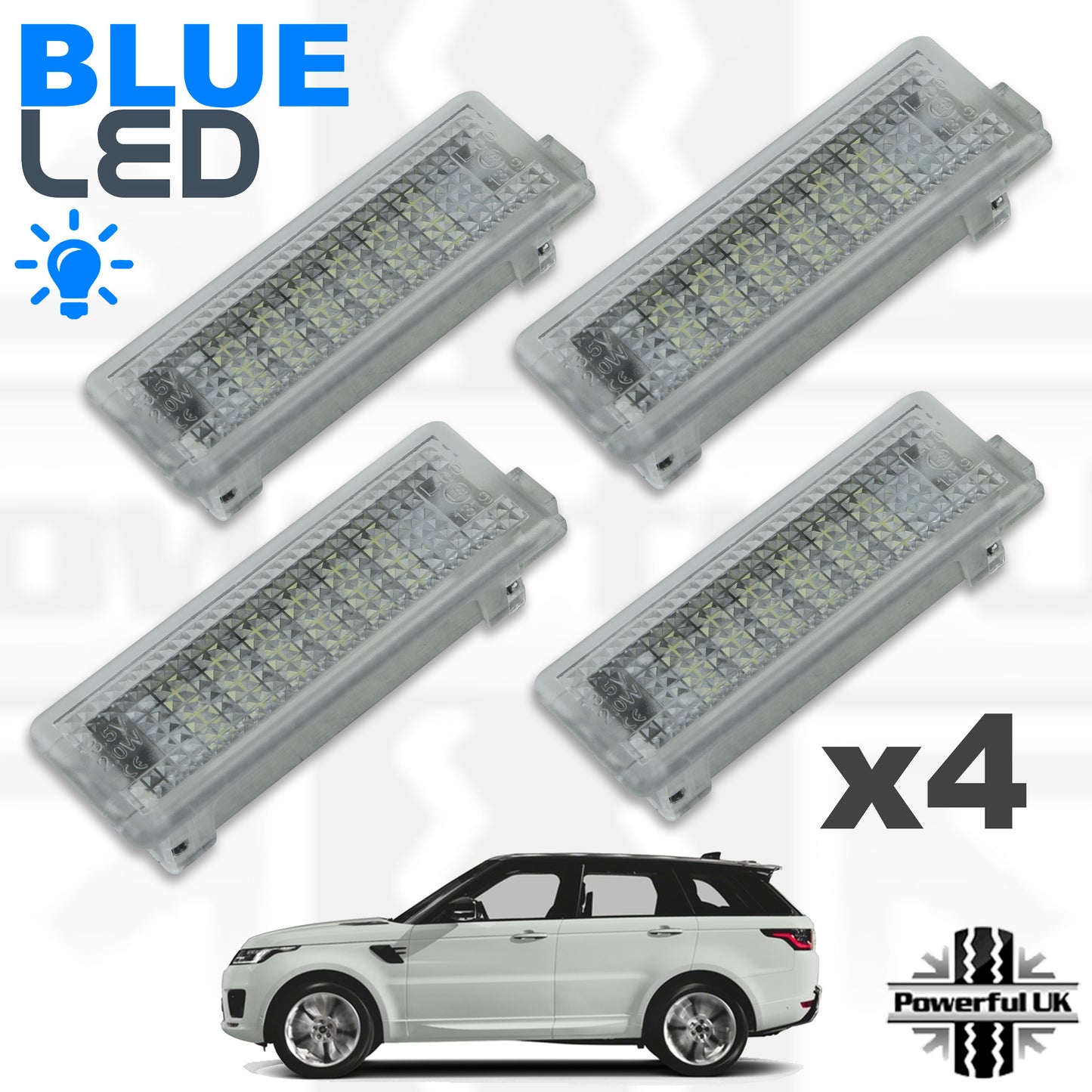 BLUE LED Door Courtesy Lights for Range Rover Sport L494 (4pc) 2014+ (4pc)
