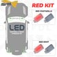 LED Interior Footwell + Boot KIT - Red Ambient Fade Light for New Defender L663