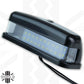 LED Rear Number Plate Light - Black Plastic - for Land Rover Defender