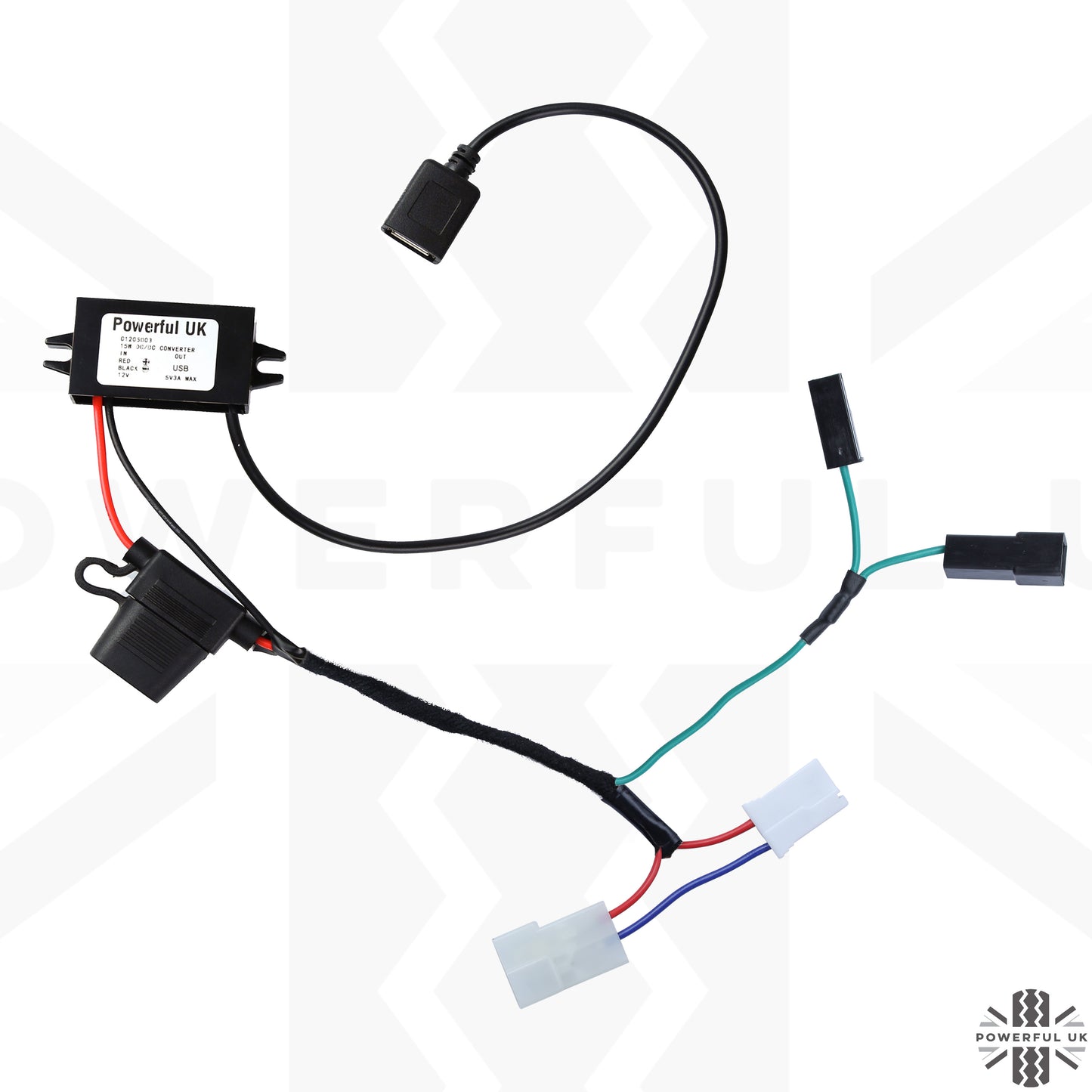 Overhead Console 'Dashcam' Wiring Kit - Tap-in Loom + USB-A Adapter for Land Rover Freelander 2 (2012+)