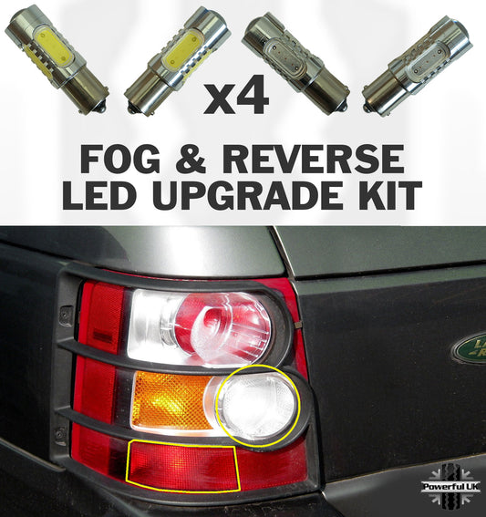 Reverse & Fog LED Bulb Upgrade Kit ( 4pc ) for Range Rover Sport L320