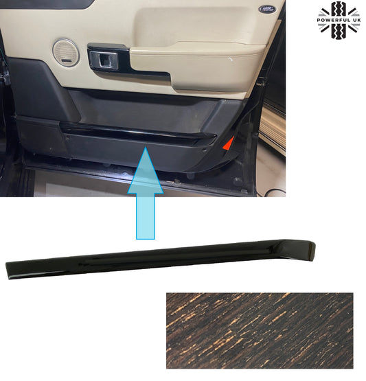 Front Right Door Pocket Capping - Lined Oak for Range Rover L322