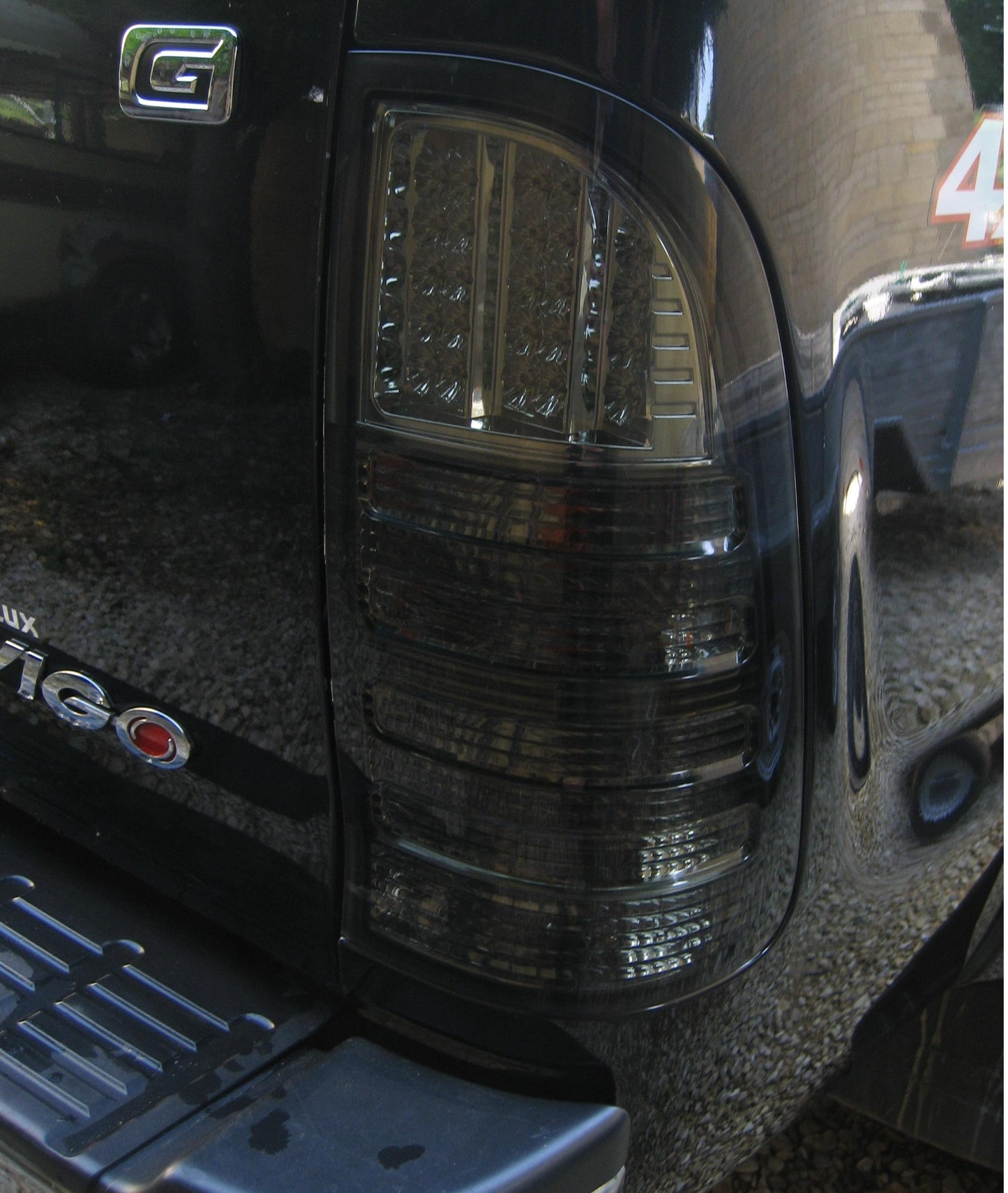 Smoked LED Rear Lights V1 Chrome LED Section - Toyota Hilux Mk6