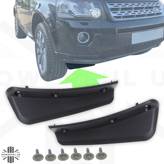 Front Bumper Air Deflector - Late Type (Small) - for Land Rover Freelander 2  - PAIR