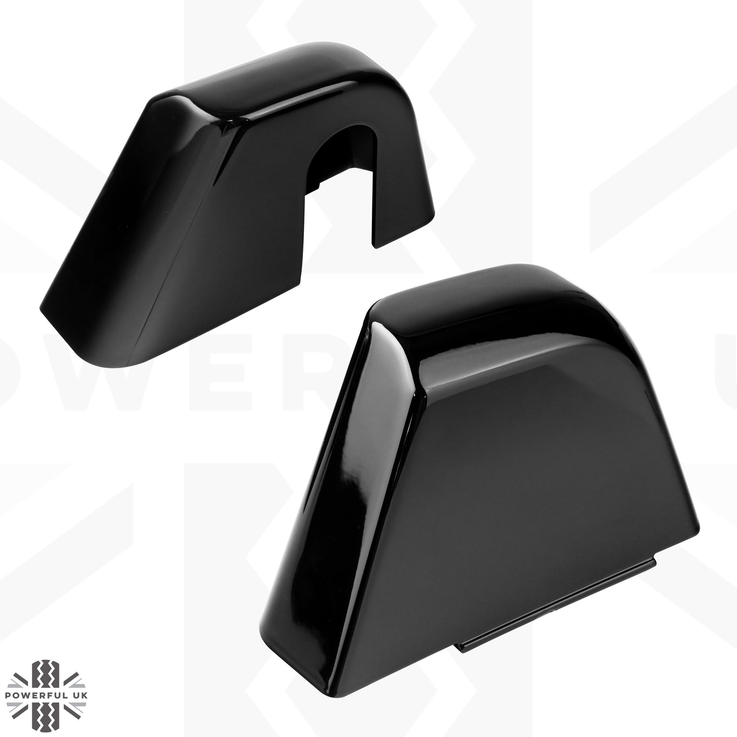 Cubby Box Hinge Covers in Gloss Black for Land Rover Defender L663
