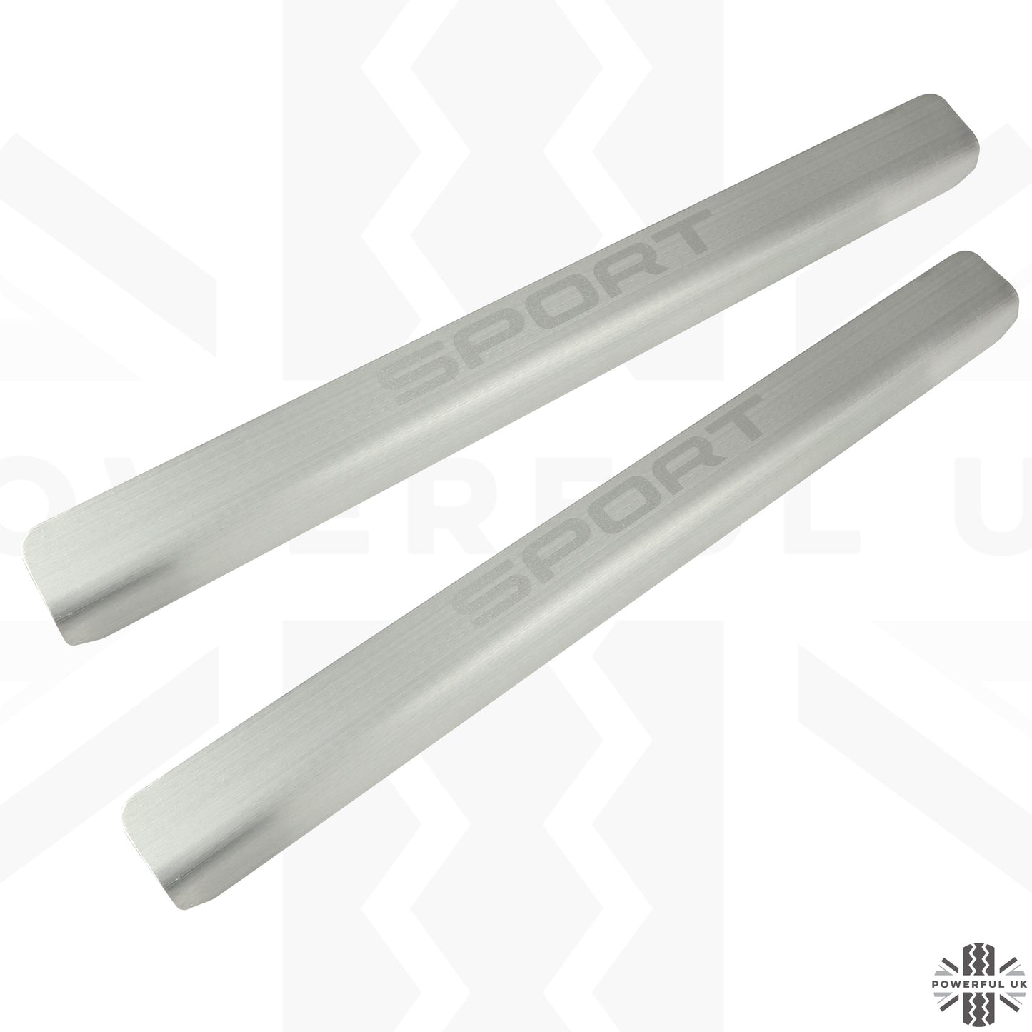 Door Sill Covers in Brushed Aluminium with Sport Logo for Range Rover Sport L494
