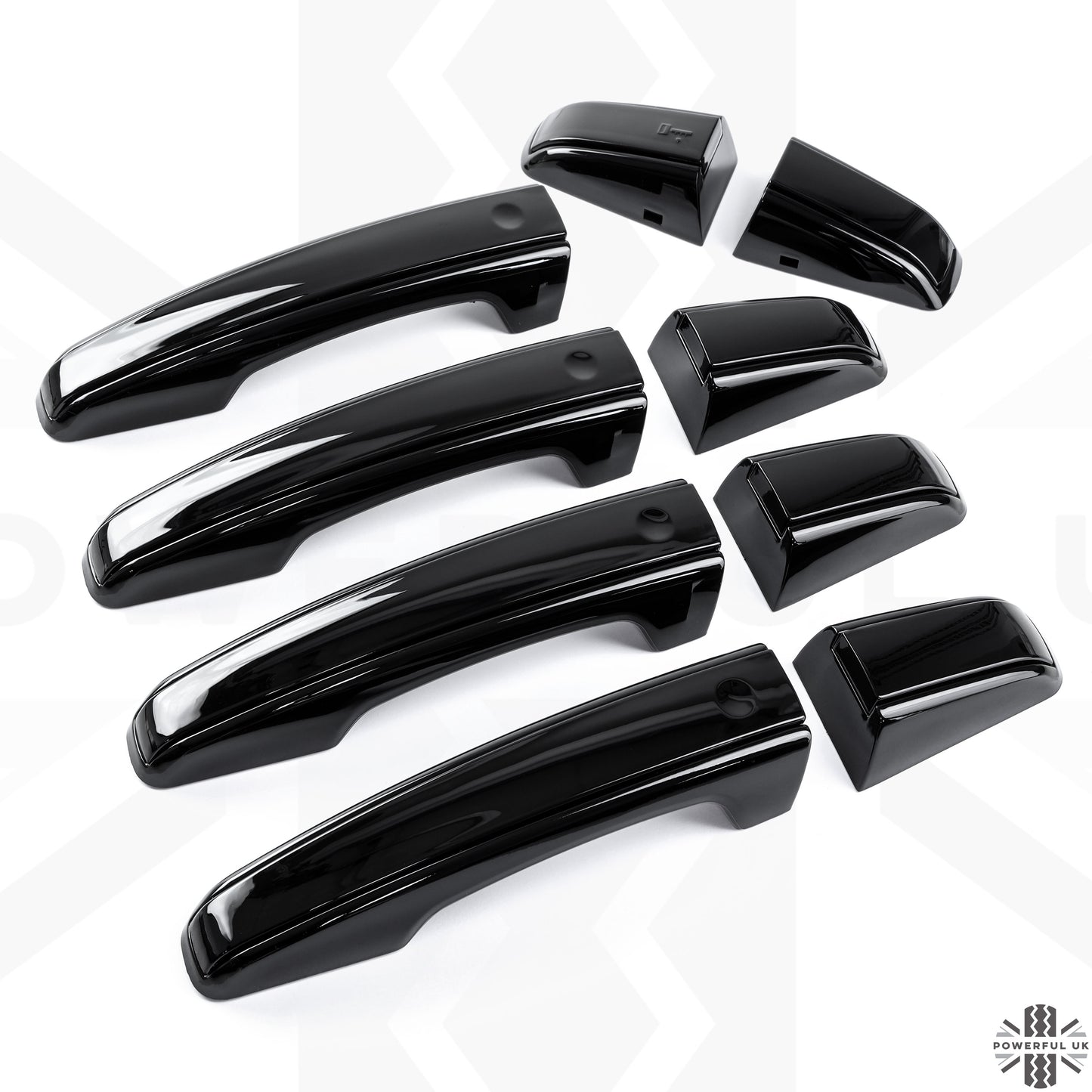 'Autobiography Style' Door Handles Skins in Black for Land Rover Discovery Sport
