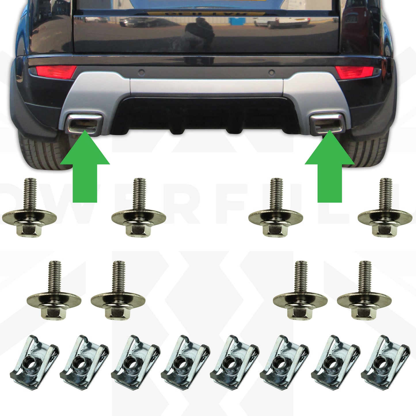 Exhaust Tip Fixings Kit for Range Rover Evoque Dynamic