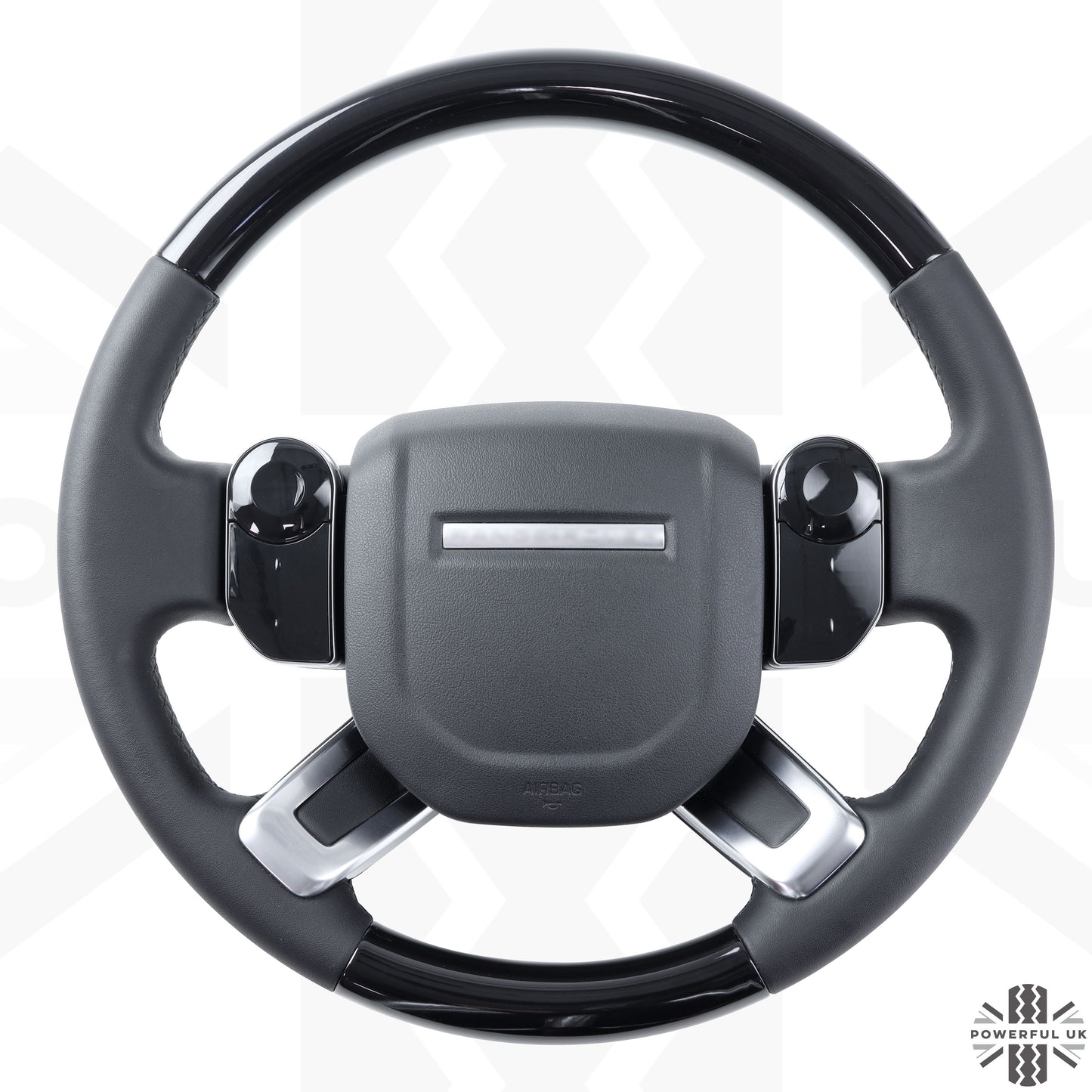 Steering Wheel - NON Heated - Black Piano - Microfiber Leather for Land Rover Discovery 5
