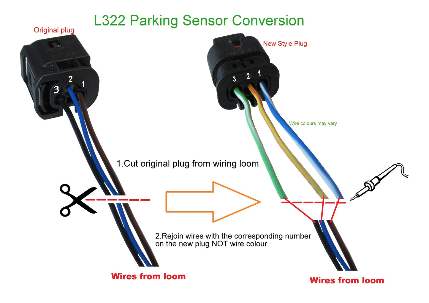 4xPDC Parking Sensors for Range Rover L322 2010 Front/Rear Bumper