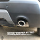 Round Exhaust Tips - Pair - DIESEL - Gloss Black for Range Rover Sport L494 (2014-17)