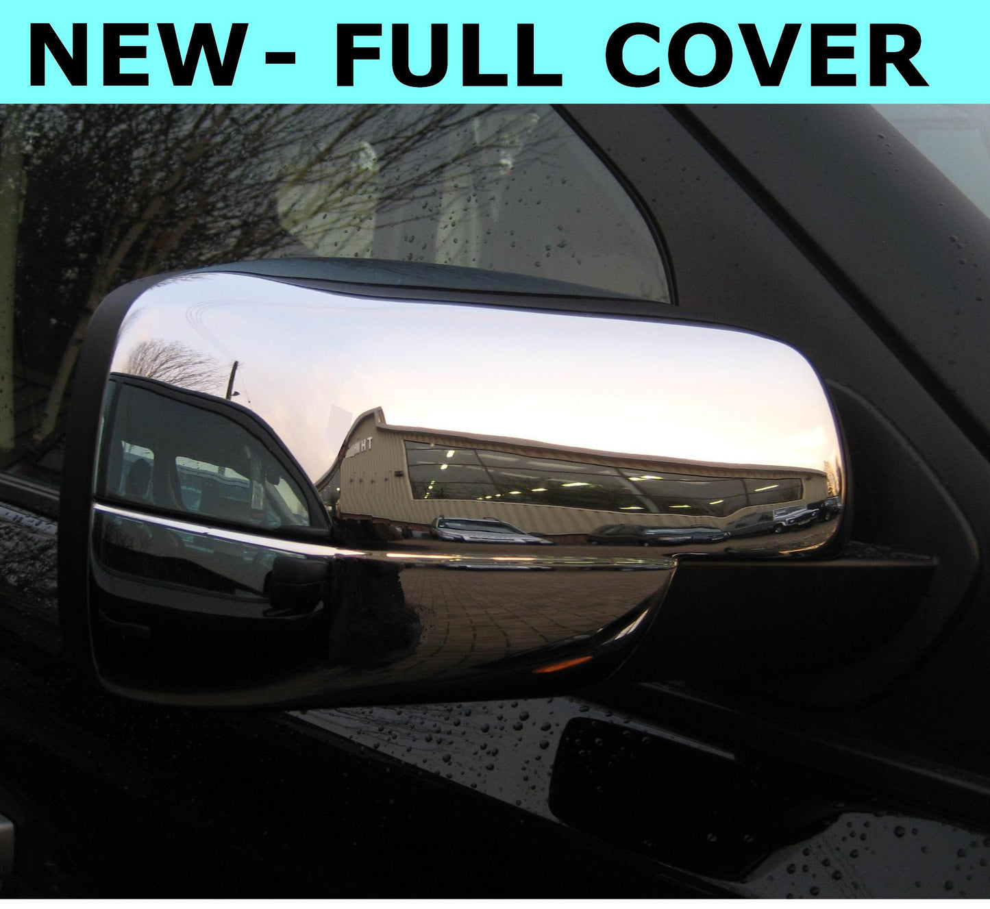 Full Wing Mirror Covers for Range Rover L322  2010 on - Chrome