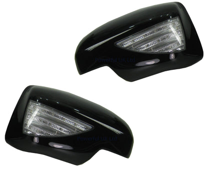 Full Mirror Covers With LED for Range Rover Sport (05-09 Mirrors) - Gloss Black