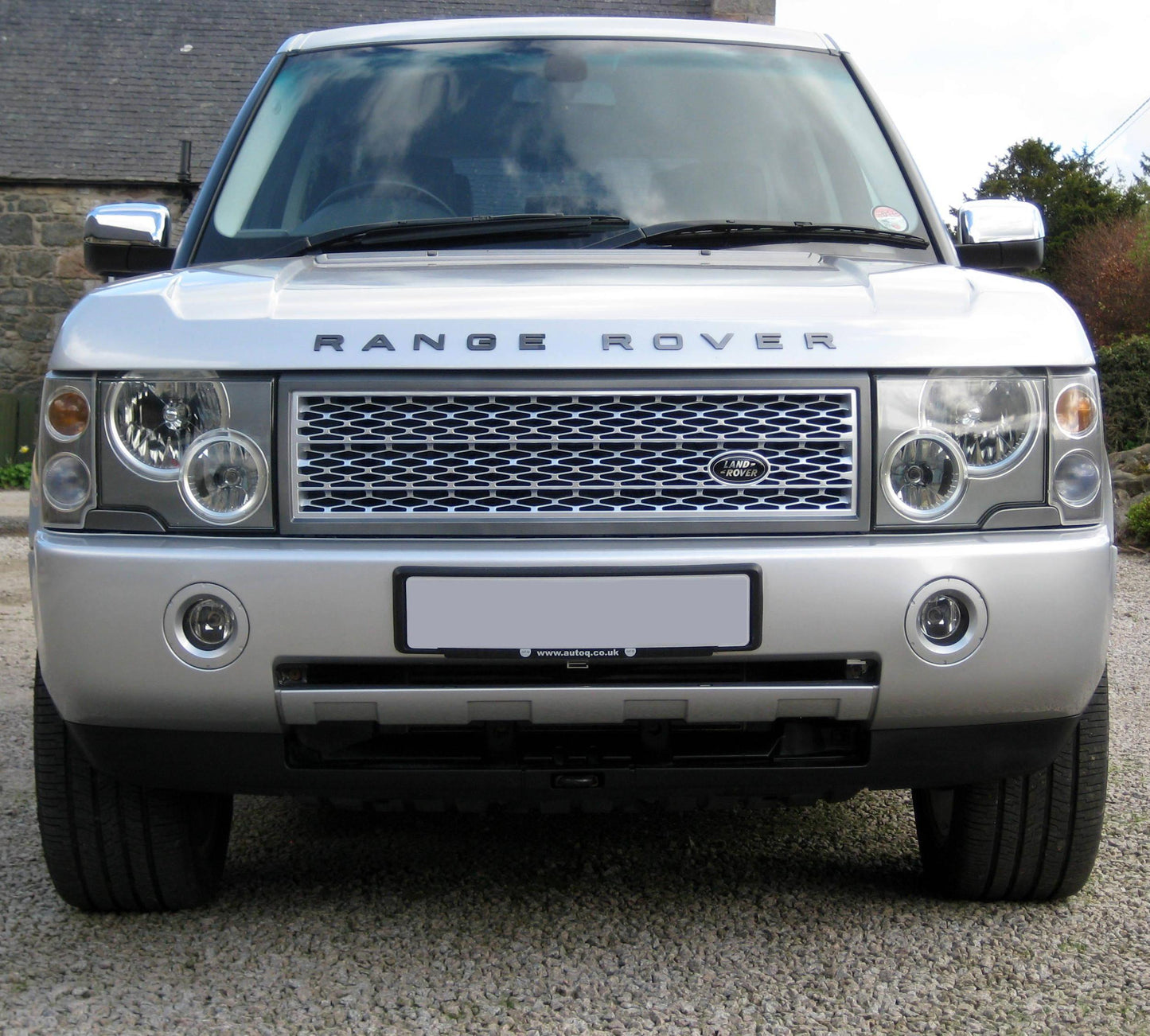 Supercharged Look Grille (Square Type) - Grey & Silver for Range Rover L322