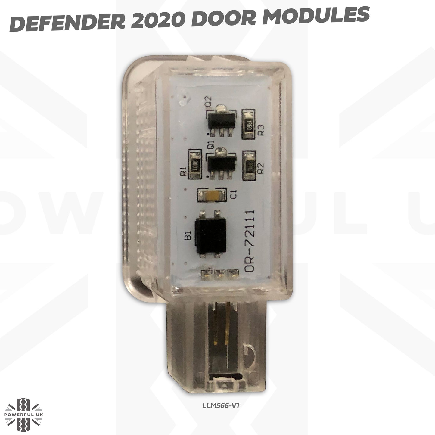 LED Door Welcome Lights - 4pc - White - for Land Rover Defender L663 (110/130)