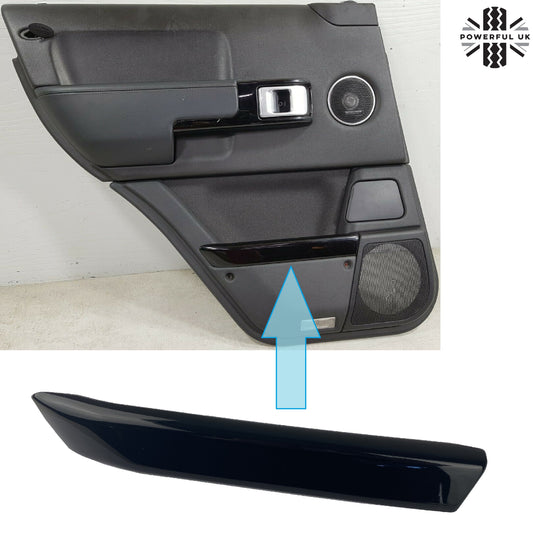 Rear Left Door Pocket Capping - Black Piano for Range Rover L322