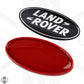 Black & Silver Badge on Red Plinth for Land Rover Defender L663