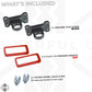 Tow Loop Upgrade Kit B - Black Loops + Red Inserts for Land Rover Defender L663