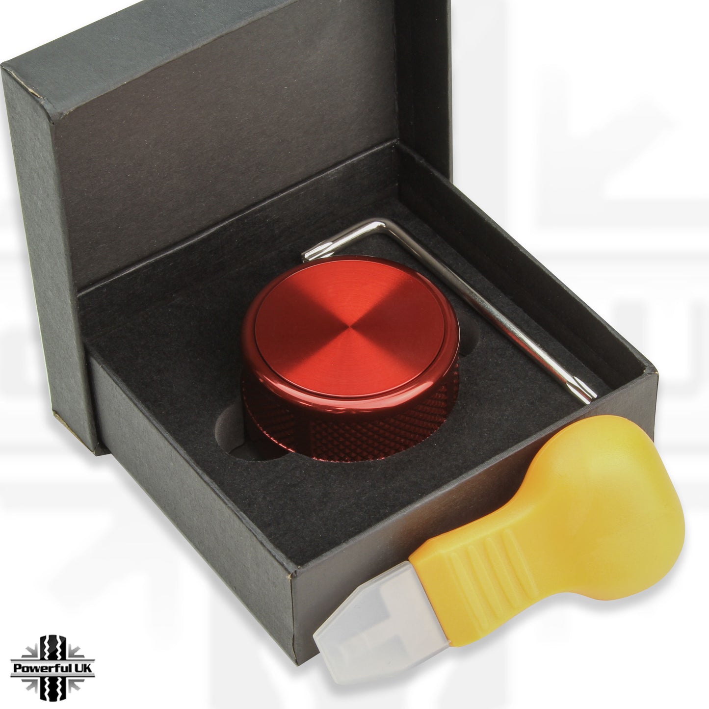 Rotary Gear Selector Knob - Red - for Jaguar XE