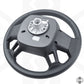 Steering Wheel for Land Rover Defender L663 Gloss Black + Silver Ring