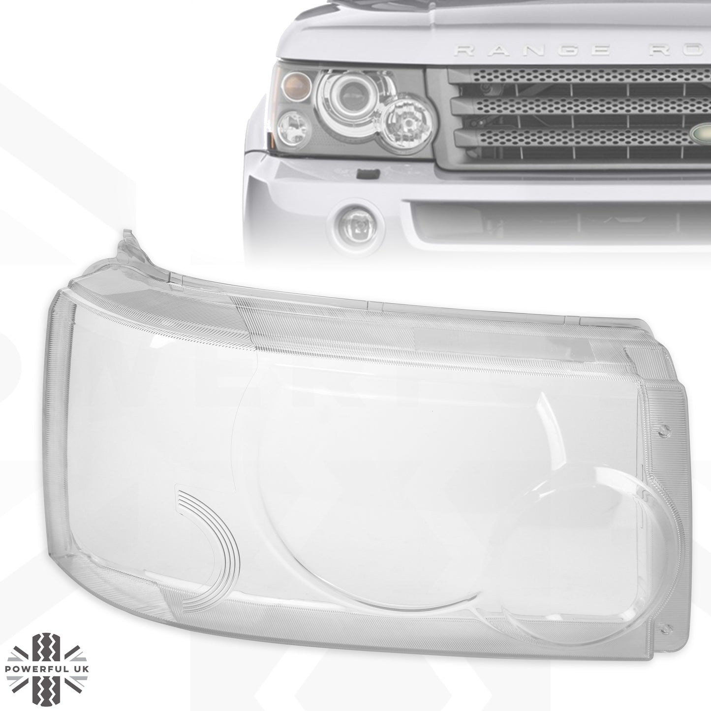 Replacement Headlight Lens - Early Type - for Range Rover Sport 2005 - RH